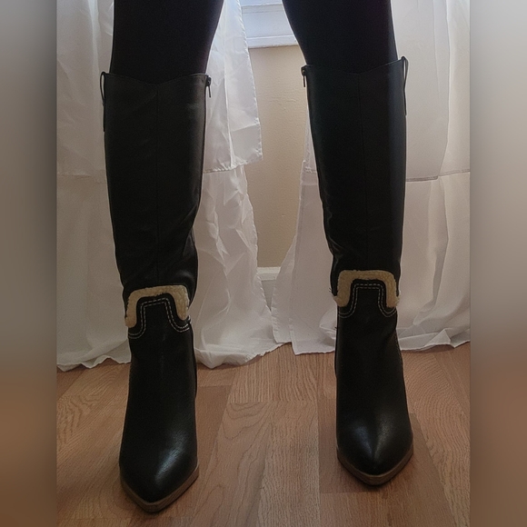 Yoki Stacked Heel Cowboy Boots size 9 - Picture 13 of 15